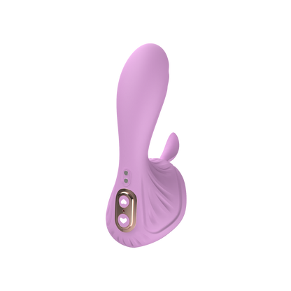 Purple dual vibrator on transparent background